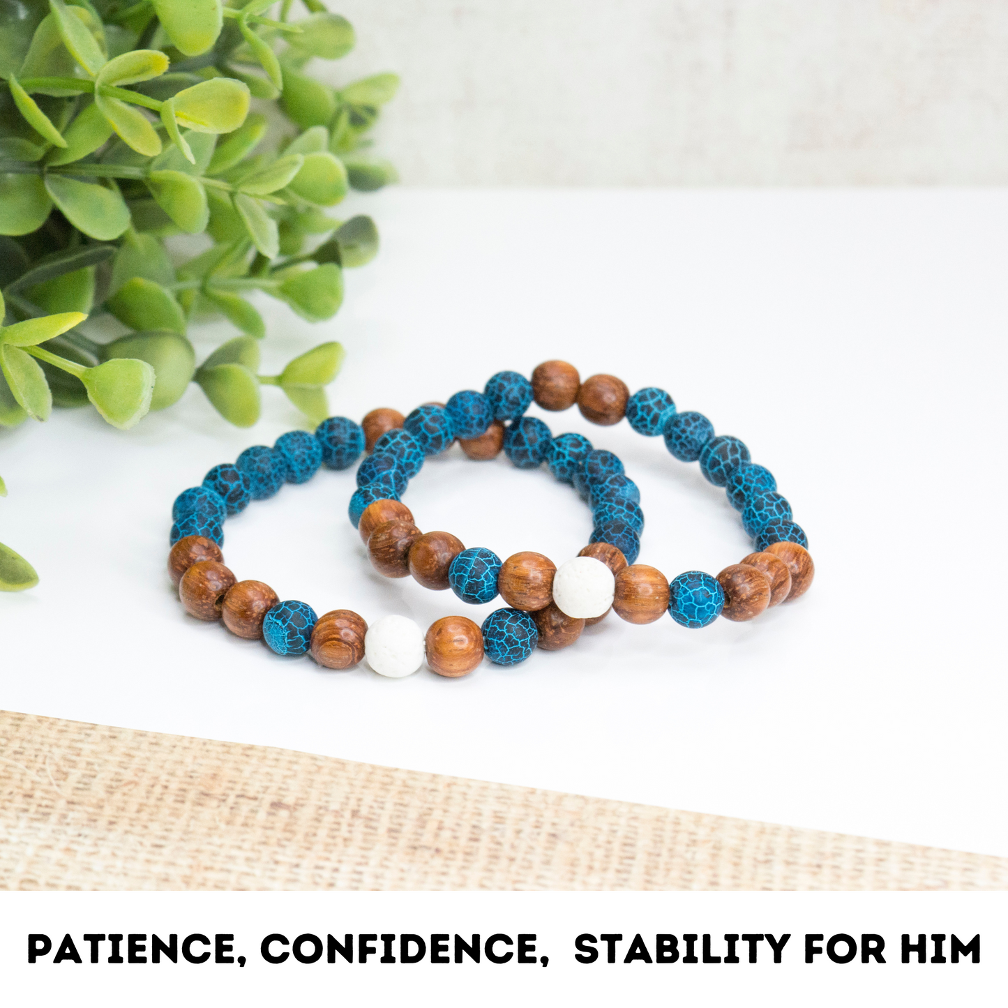 Men’s Wooden Bracelet, Lava Stone Bracelet for Men, Spiritual Men’s Jewelry, tylish Men's Accessories