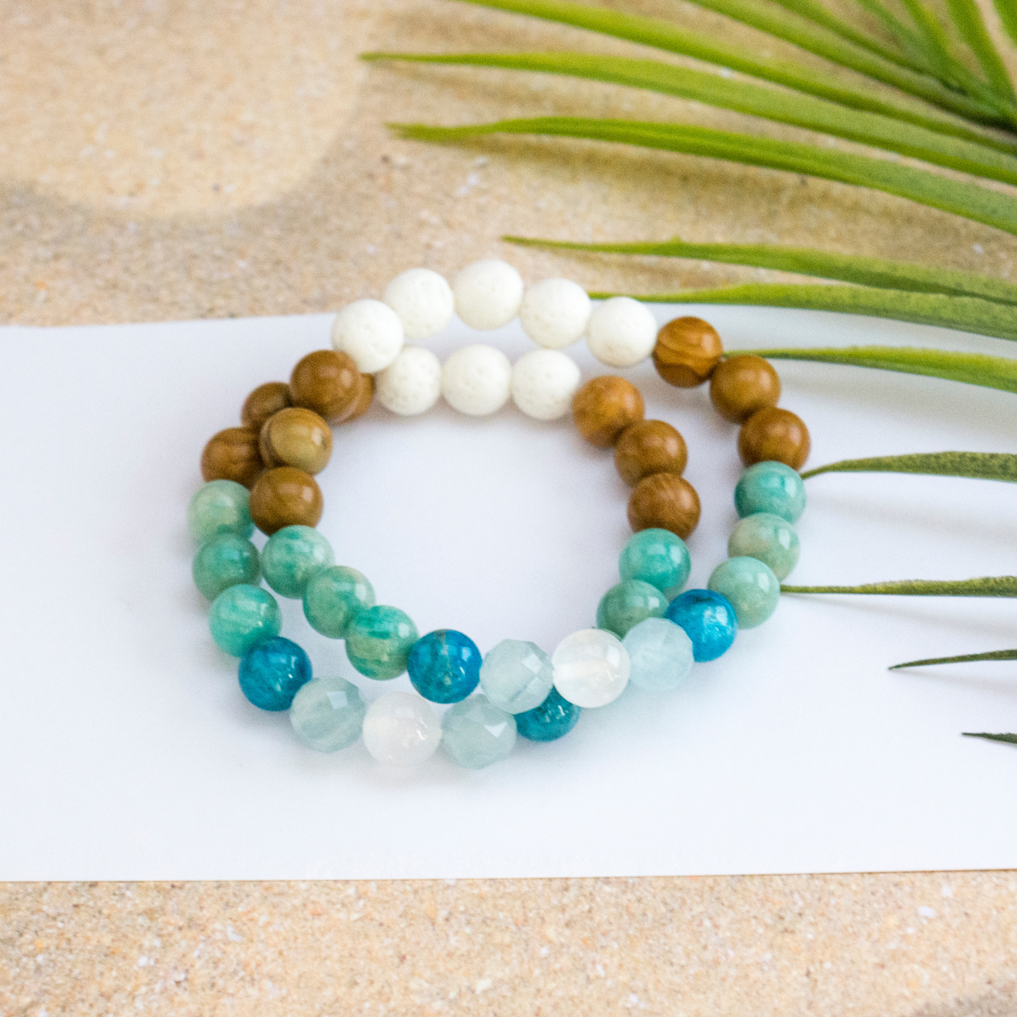 Summer Ocean lover beaded crystal bracelet