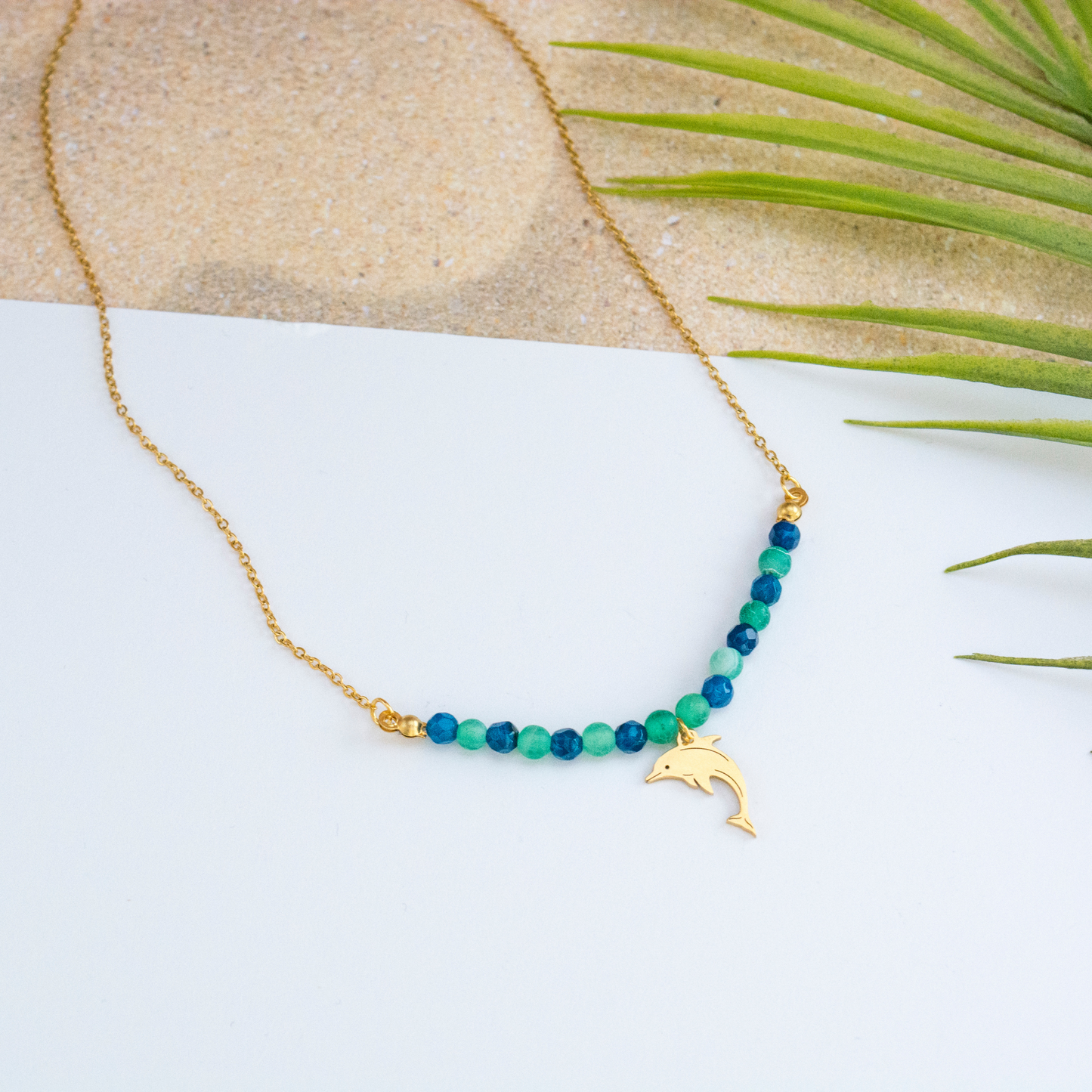 Dolphin necklace for harmony, joy positivity