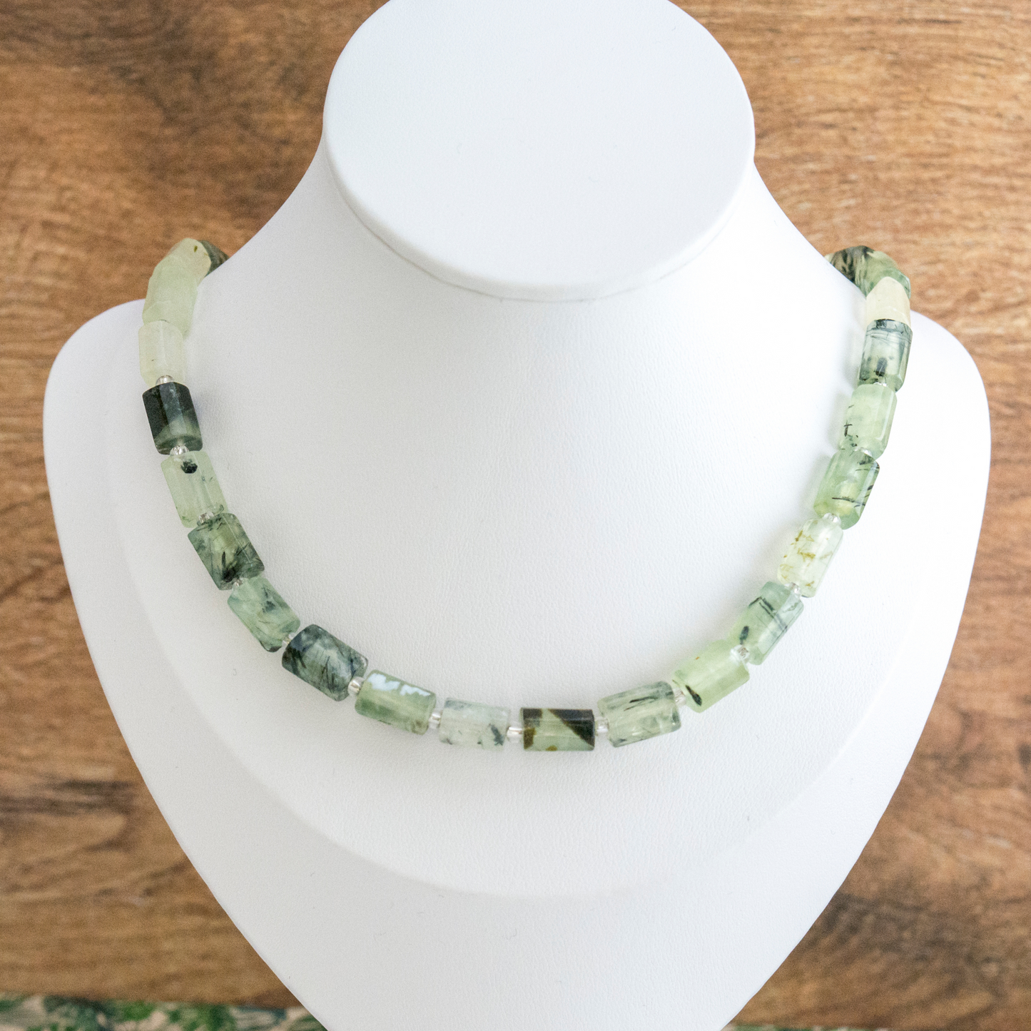 Prehnite epidote crystal Choker