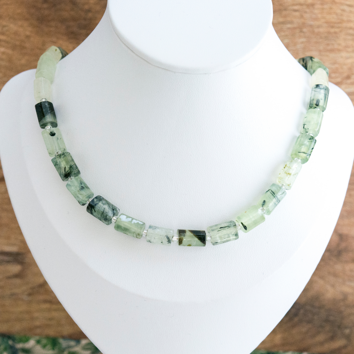 Prehnite epidote crystal Choker