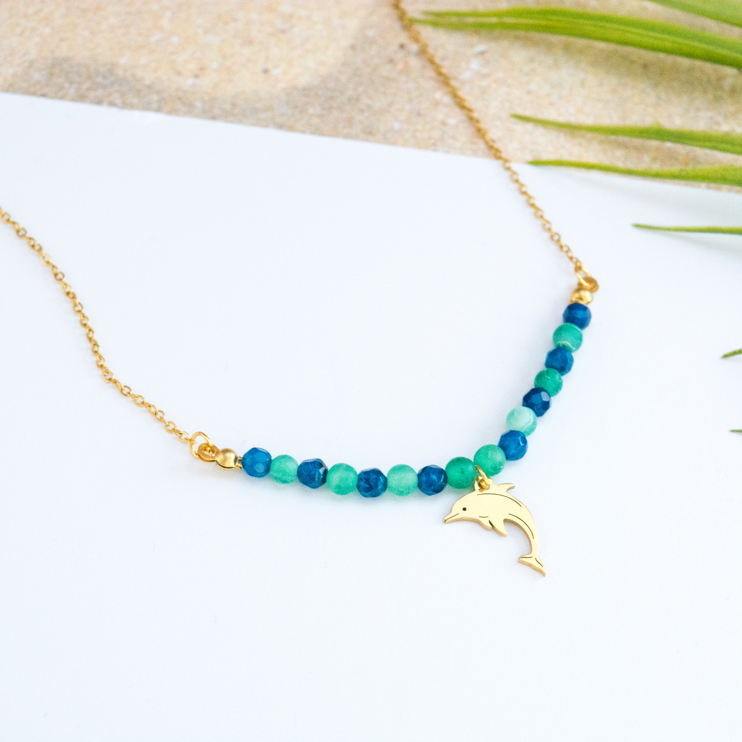 Dolphin necklace for harmony, joy positivity