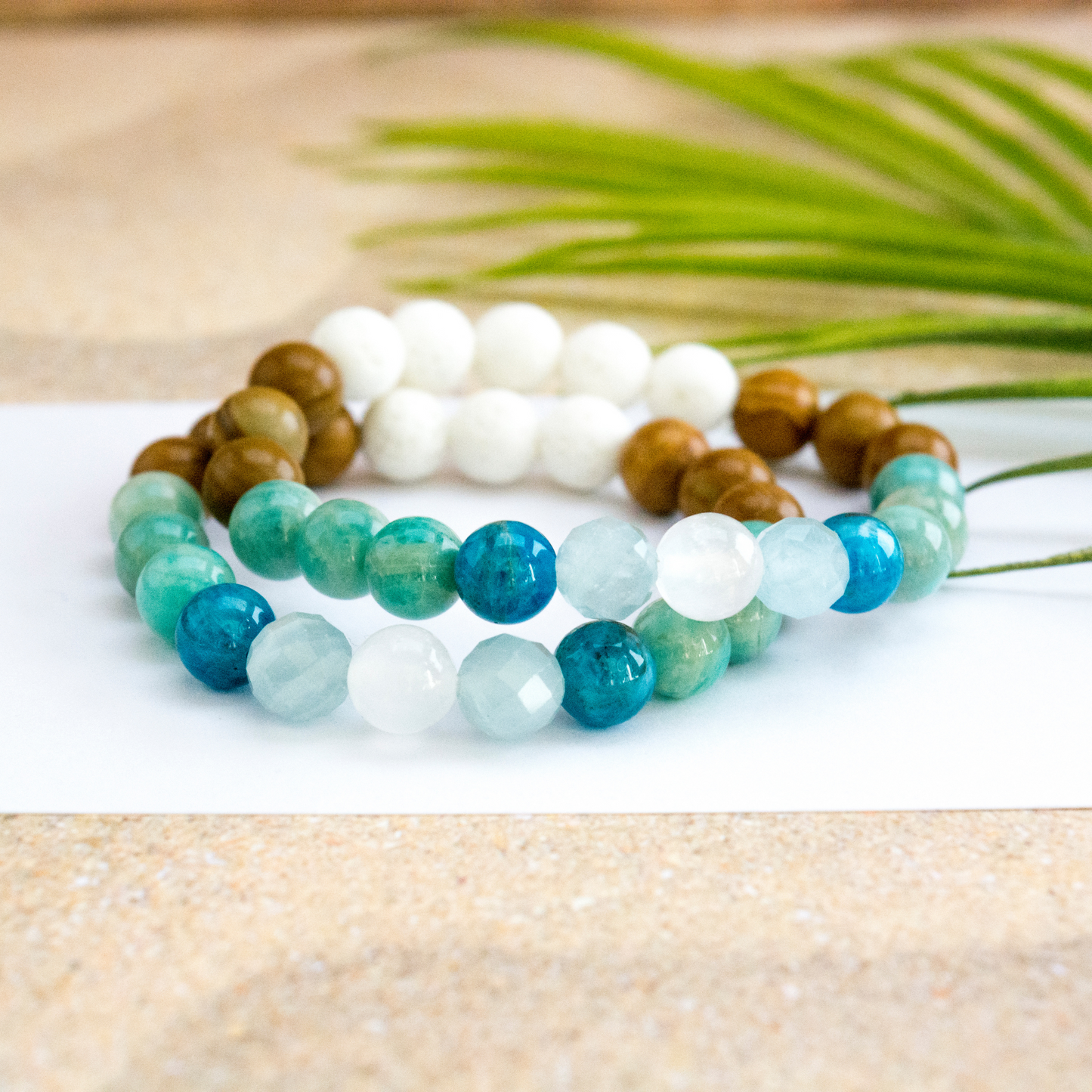 Summer Ocean lover beaded crystal bracelet