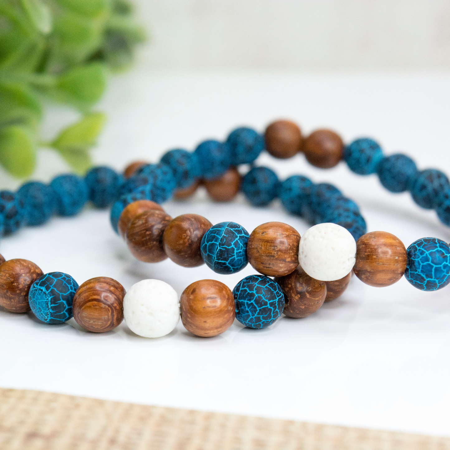 Men’s Wooden Bracelet, Lava Stone Bracelet for Men, Spiritual Men’s Jewelry, tylish Men's Accessories