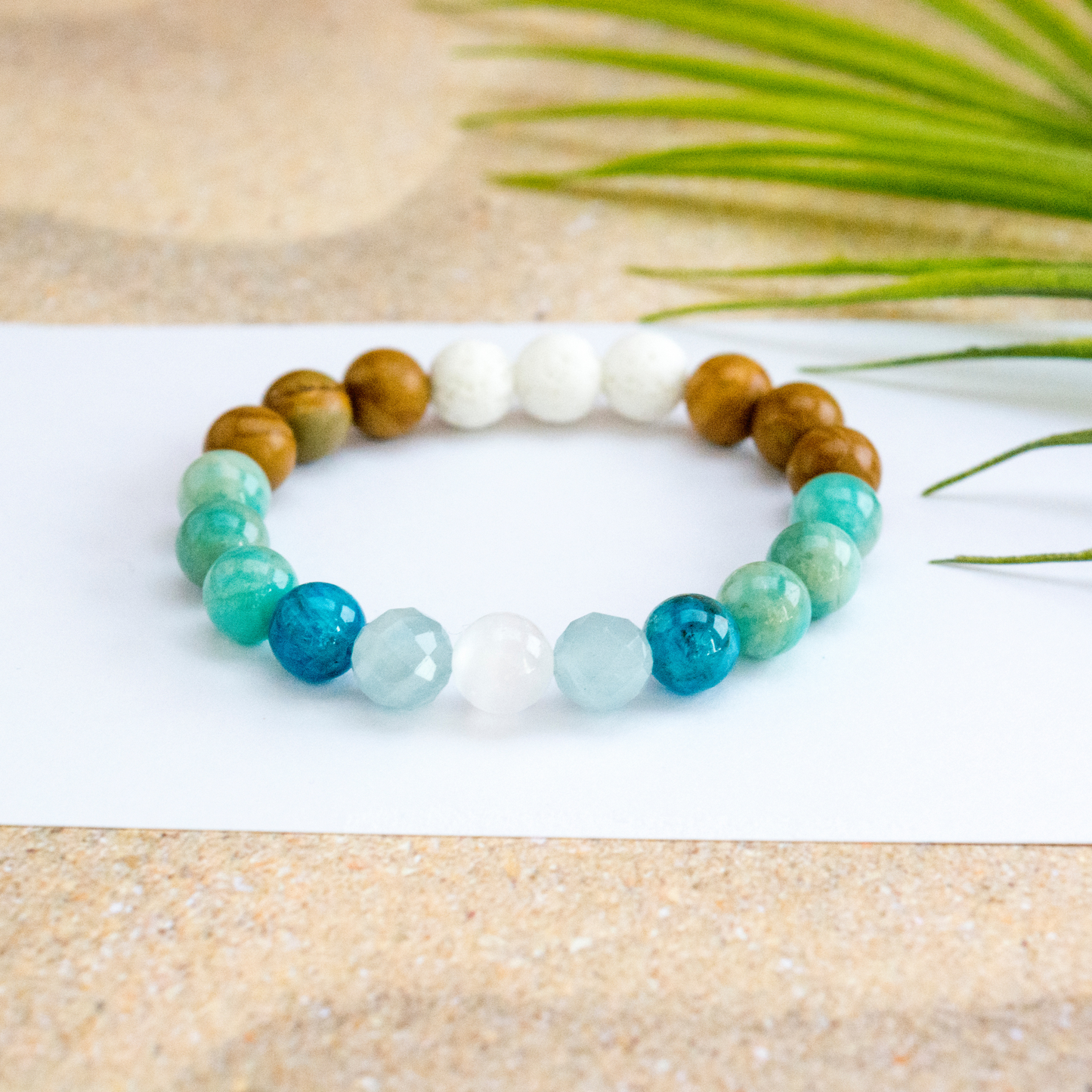 Summer Ocean lover beaded crystal bracelet