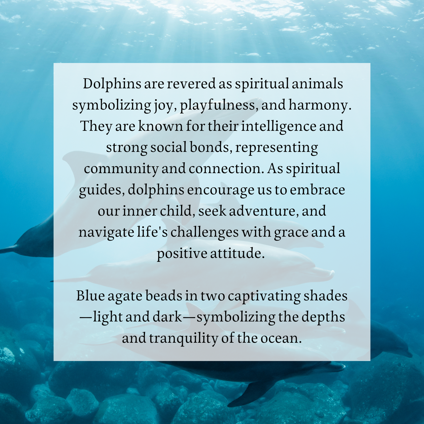 Dolphin necklace for harmony, joy positivity
