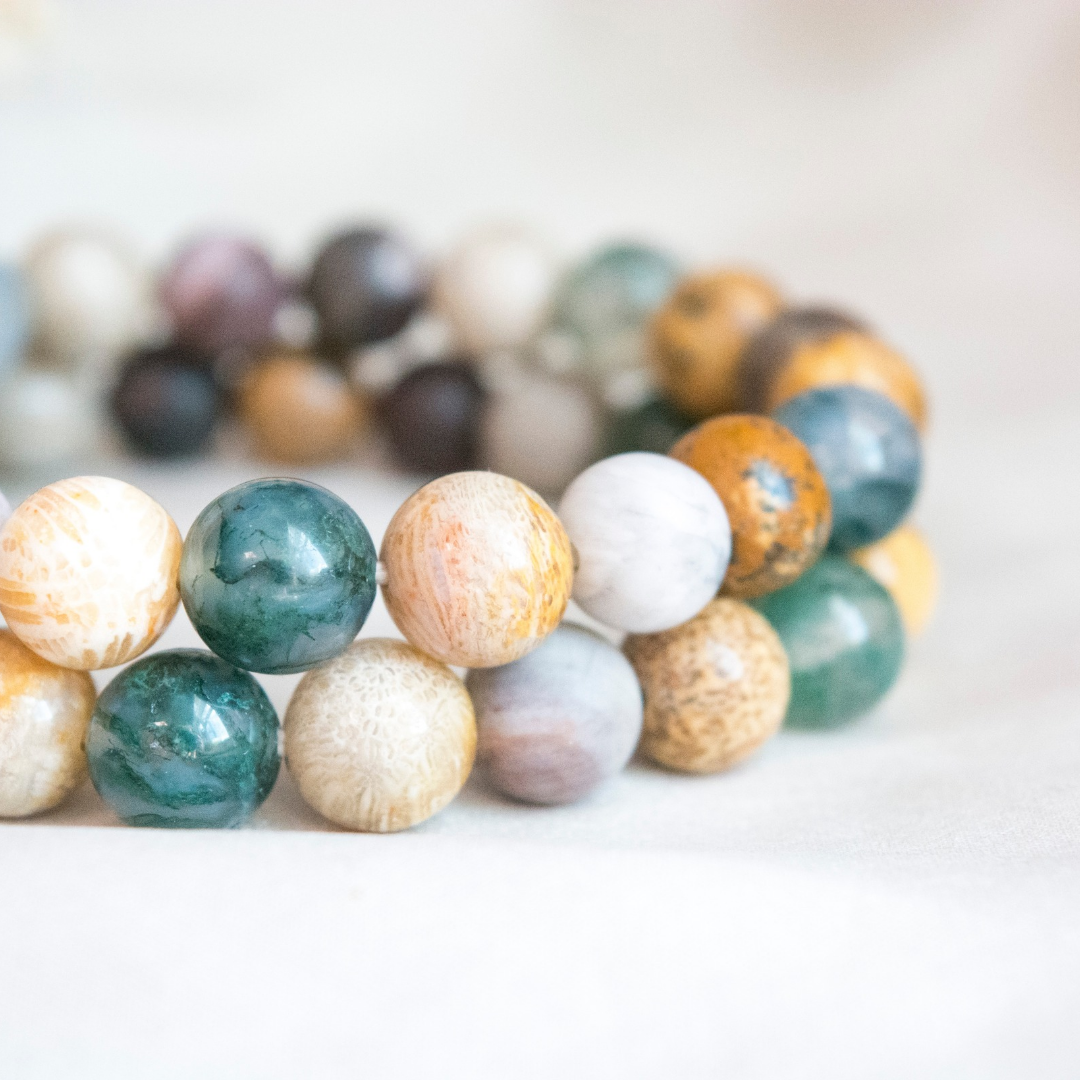 Mother Earth Gemstone Bracelet for Emotional stability, Grounding