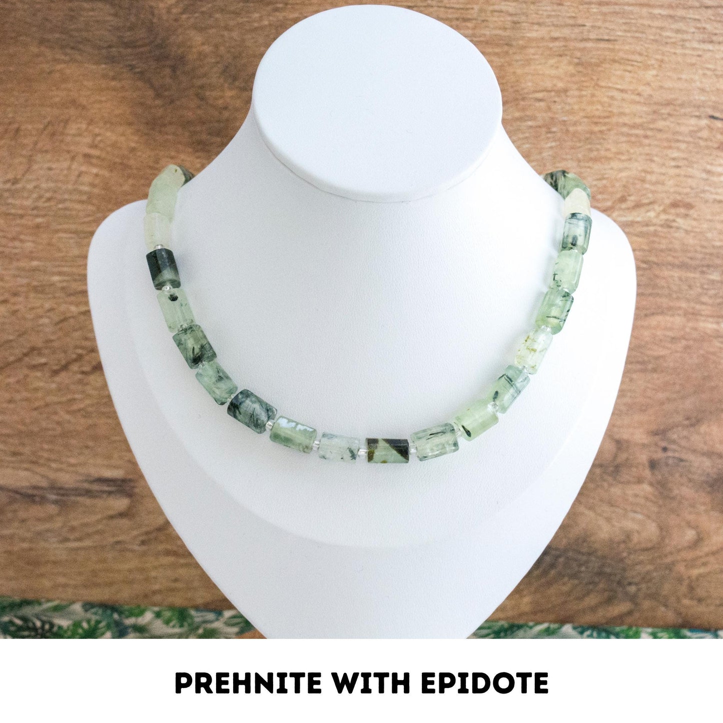 Prehnite epidote crystal Choker