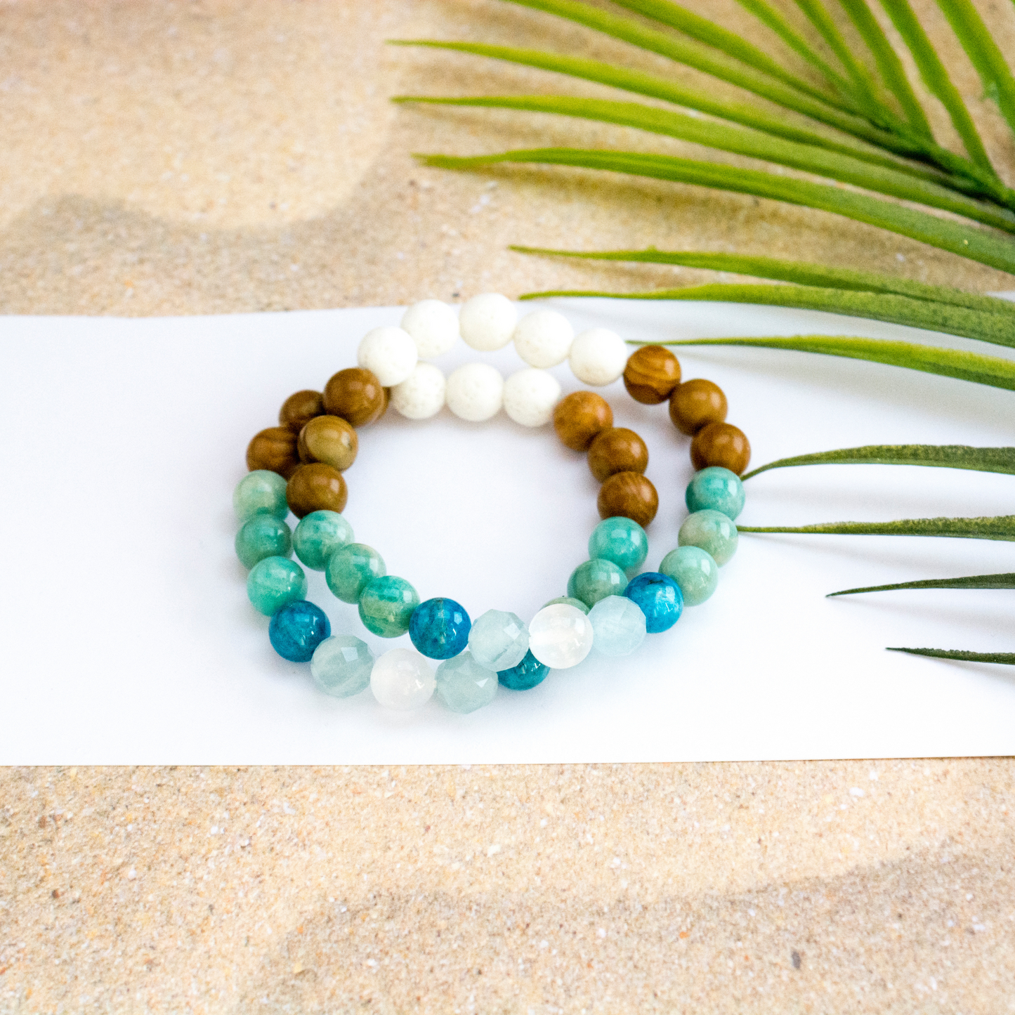 Summer Ocean lover beaded crystal bracelet