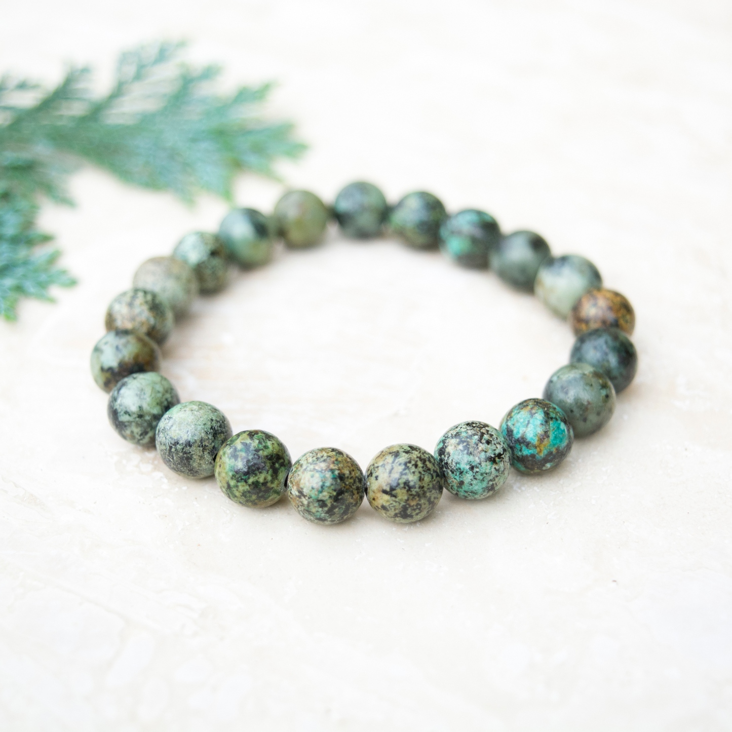 African Turquoise Gemstone bracelet for Balance Positivity & confidence