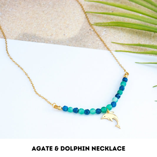 Dolphin necklace for harmony, joy positivity