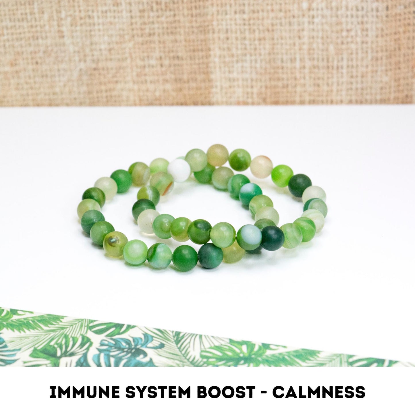 Immune system boosting crystal bracelet, Calmness Natural healing Gemstone jewelry, Spiritual gift for womans, Beaded strech bracelet