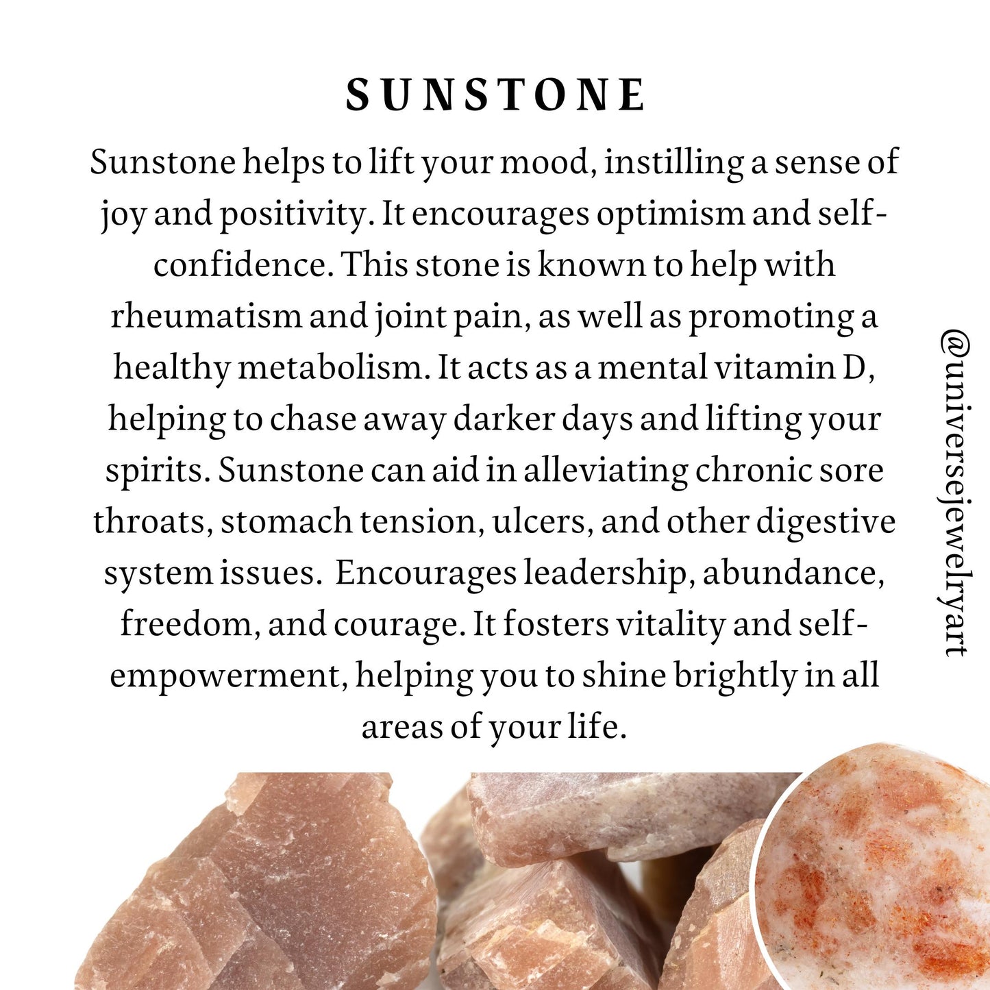 Sunstone Worry Stone Necklace, Freeform pendant stainless steel long necklace, Heart crystal pendant, Poitivity Joy Vitality healing jewelry